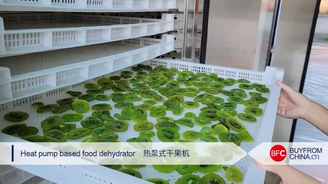 Heat pump based food dehydrator (Drying kiwi fruit with dryer)